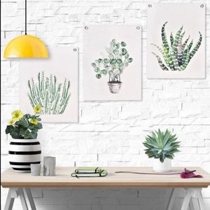 Free People Green Plants Tapestries (3) NEW